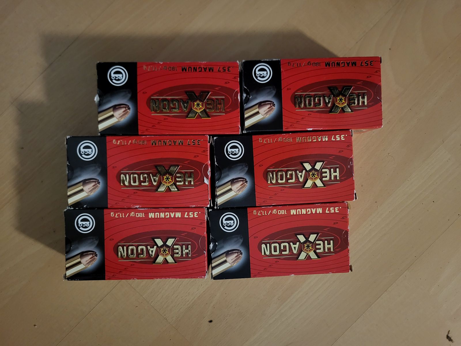 357 Hexagon Geco Hülsen 300 Stück zum wiederladen 