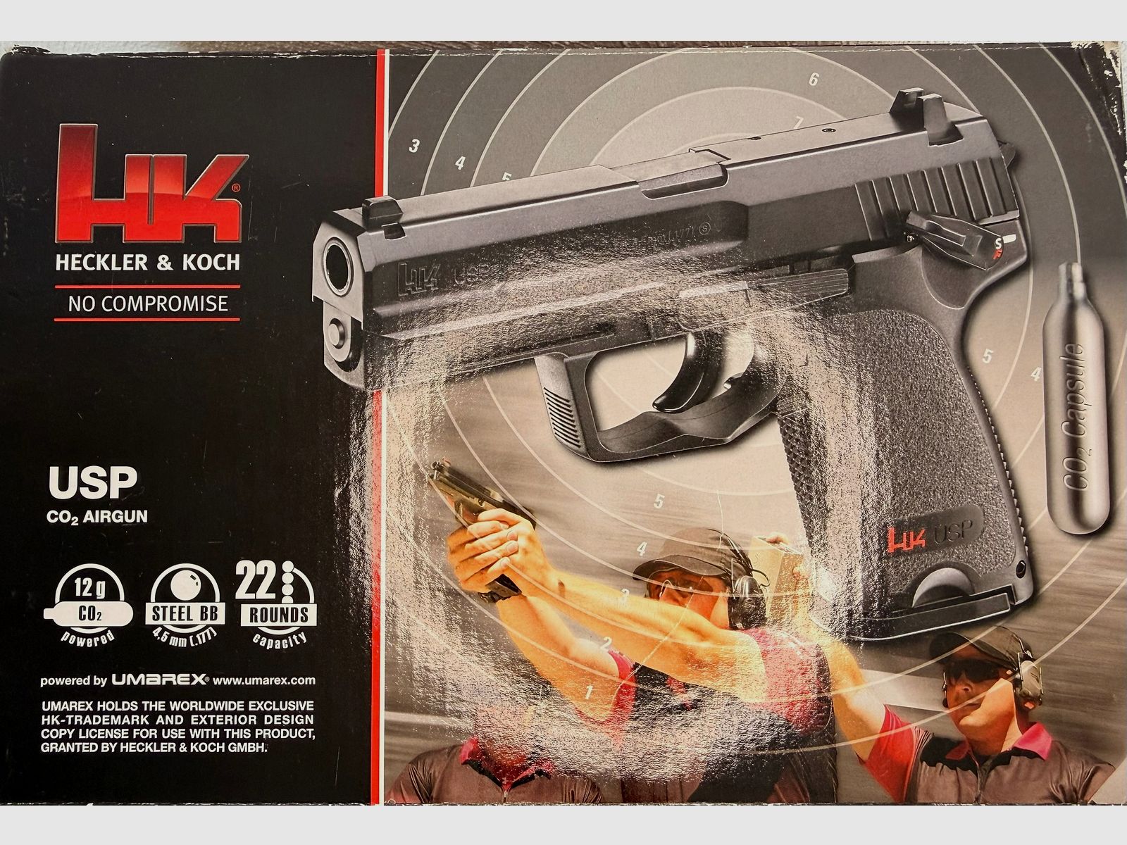 Heckler & Koch USP 4,5 mm BB Co2-Pistolet z Blowbackiem