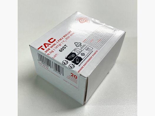 Geco 2433519 .308 Win. TAC FMJ 9,5g 147grs