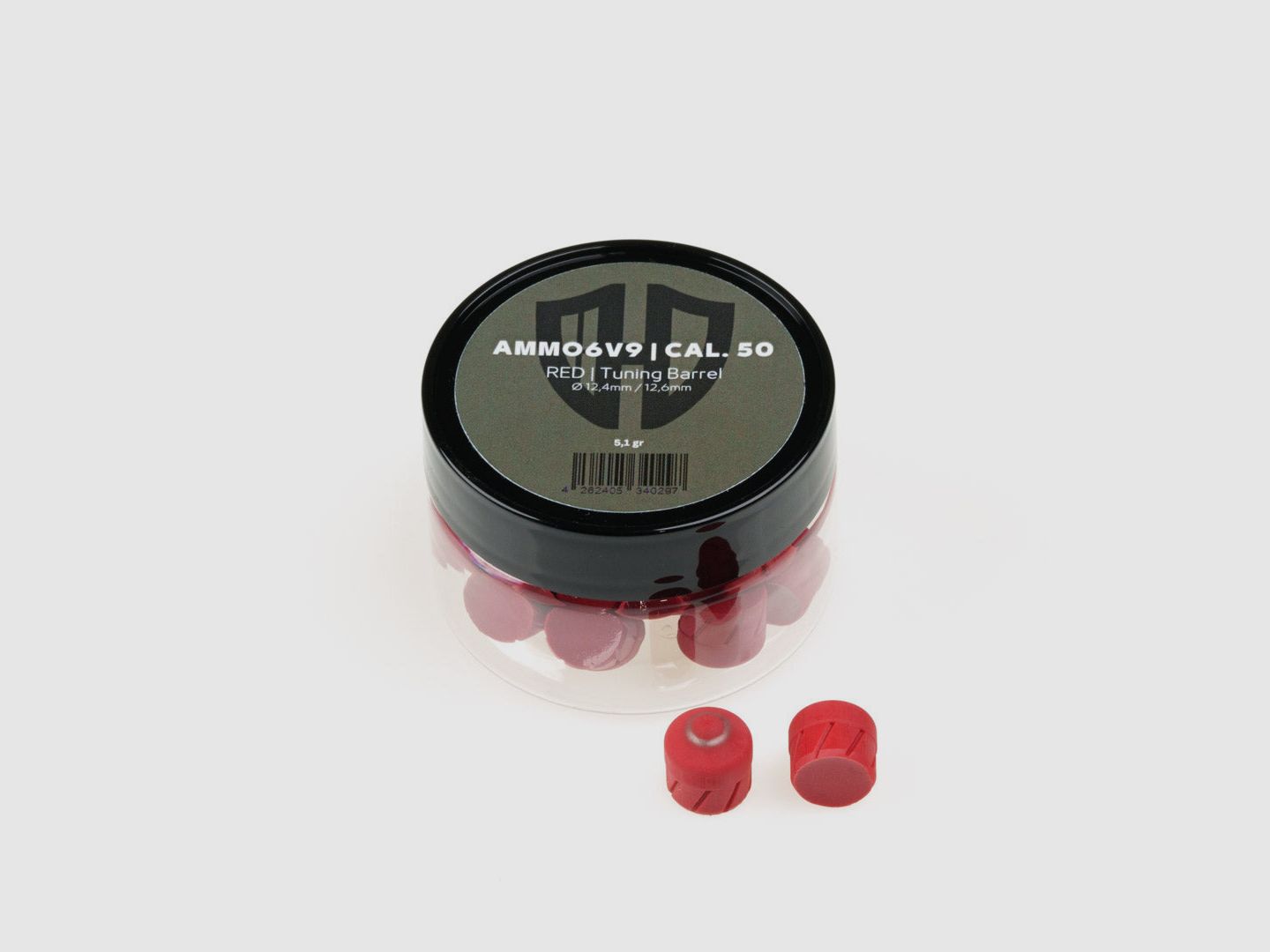Munition Ammo6v9 | HDR50 | Rot 5,1g | POLYURETHAN | MAXIMALE POWER | Cal. 50