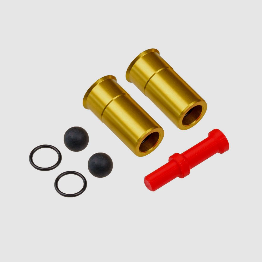 2x Cartuchos.43 | Cal. 68 a Cal.43 | para HDS68 | ALU dorado eloxal