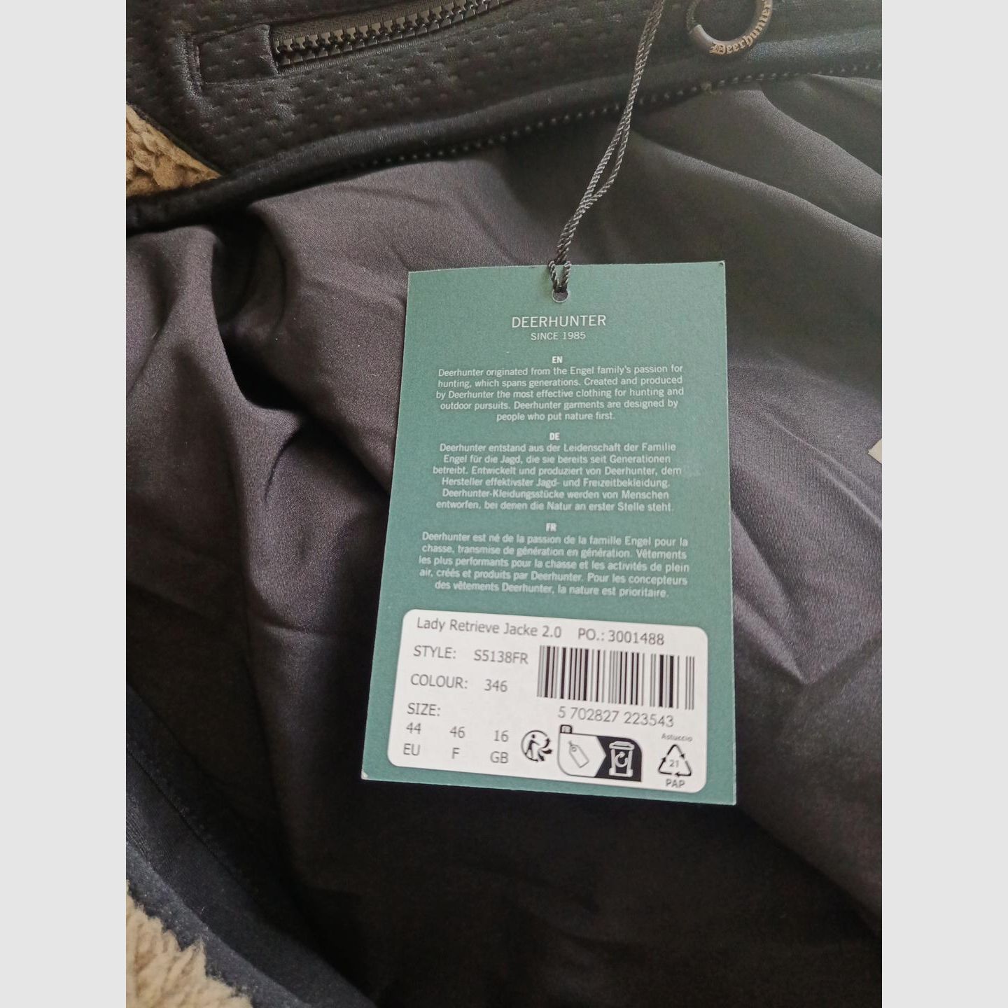 Derhunter Lady retrieve 2.0 chaqueta de caza, imagen 2 de 2
