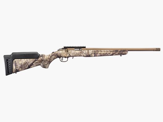RUGER AMERICAN® RIMFIRE .22 WMR 18"/46CM CAMO 1/2"-28