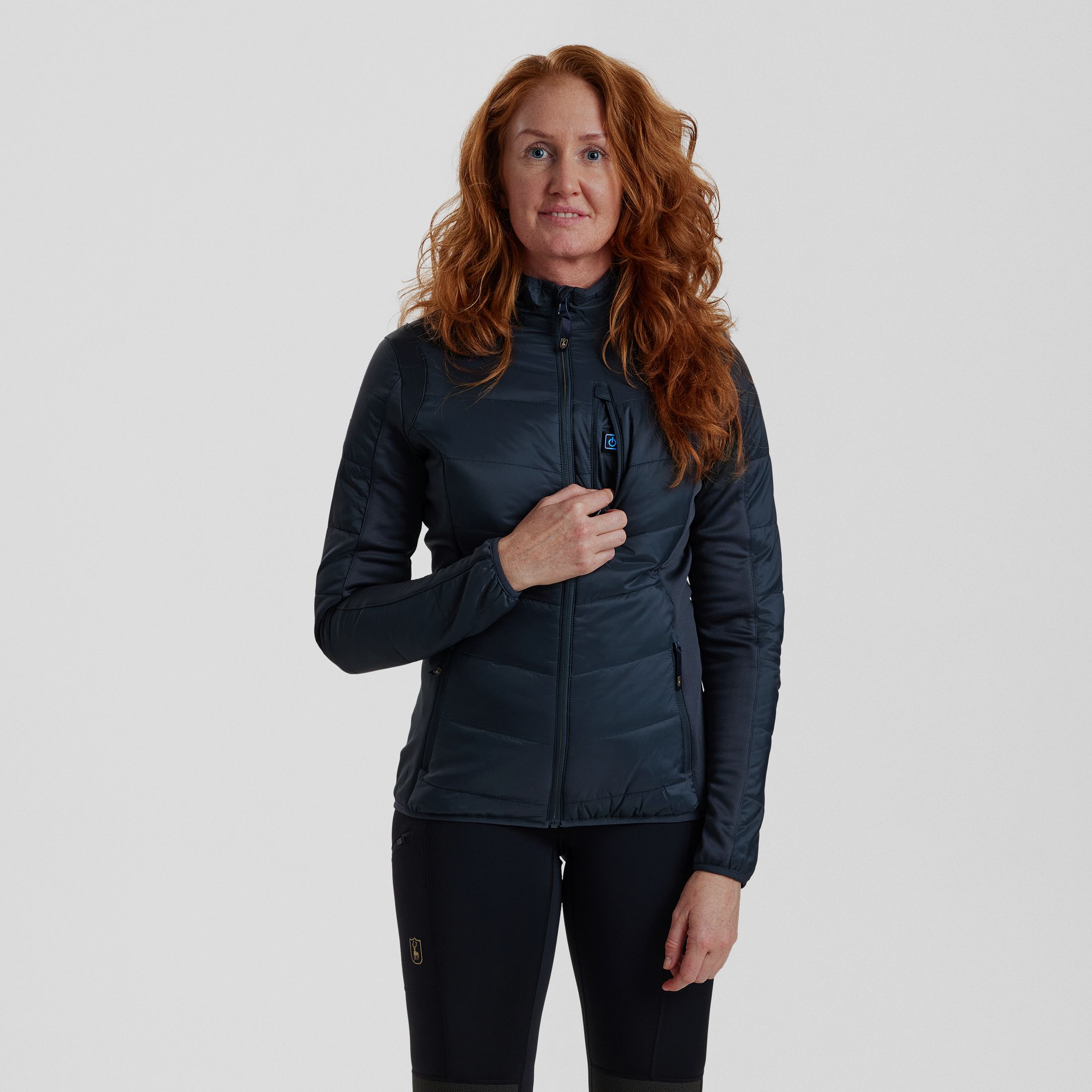Lady Heat wattierte Jacke - Dark Blue – Kleidergröße Damen: 34