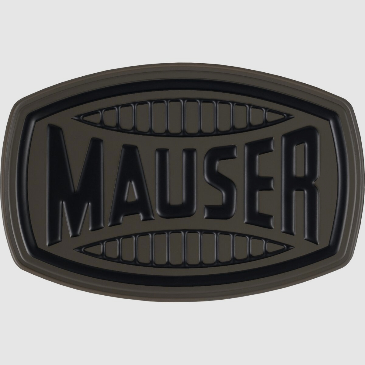 Mauser Patch Logo mit Klettverschluss in matt grün