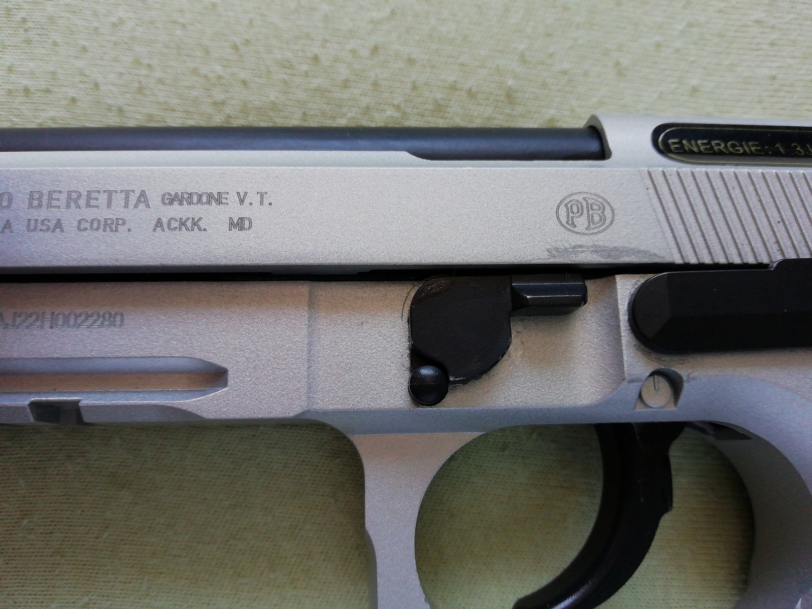 Beretta M9A3 FM GBB Kaliber 6 mm Airsoft 