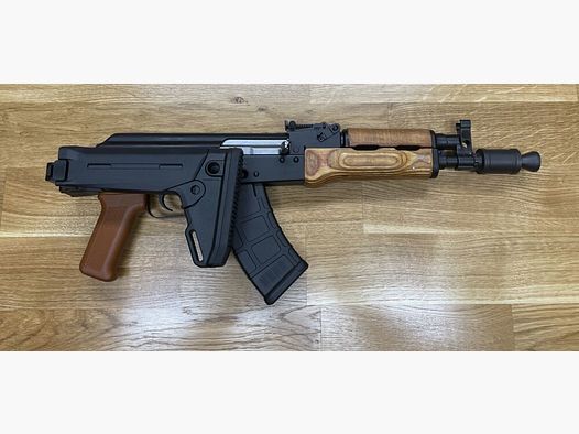 with Magpul folding stock WBP Mini Jack - semi-automatic pistol 7.62x39 with Magpul Zhukov-S folding stock - Made in Poland - System AKM AK47 AK74 Mini Jack