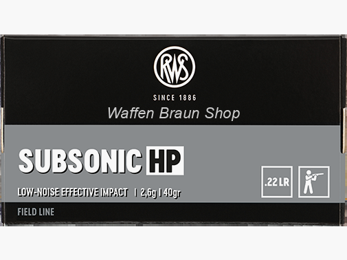 RWS .22 l.r. SUBS H-POINT 50 pièces