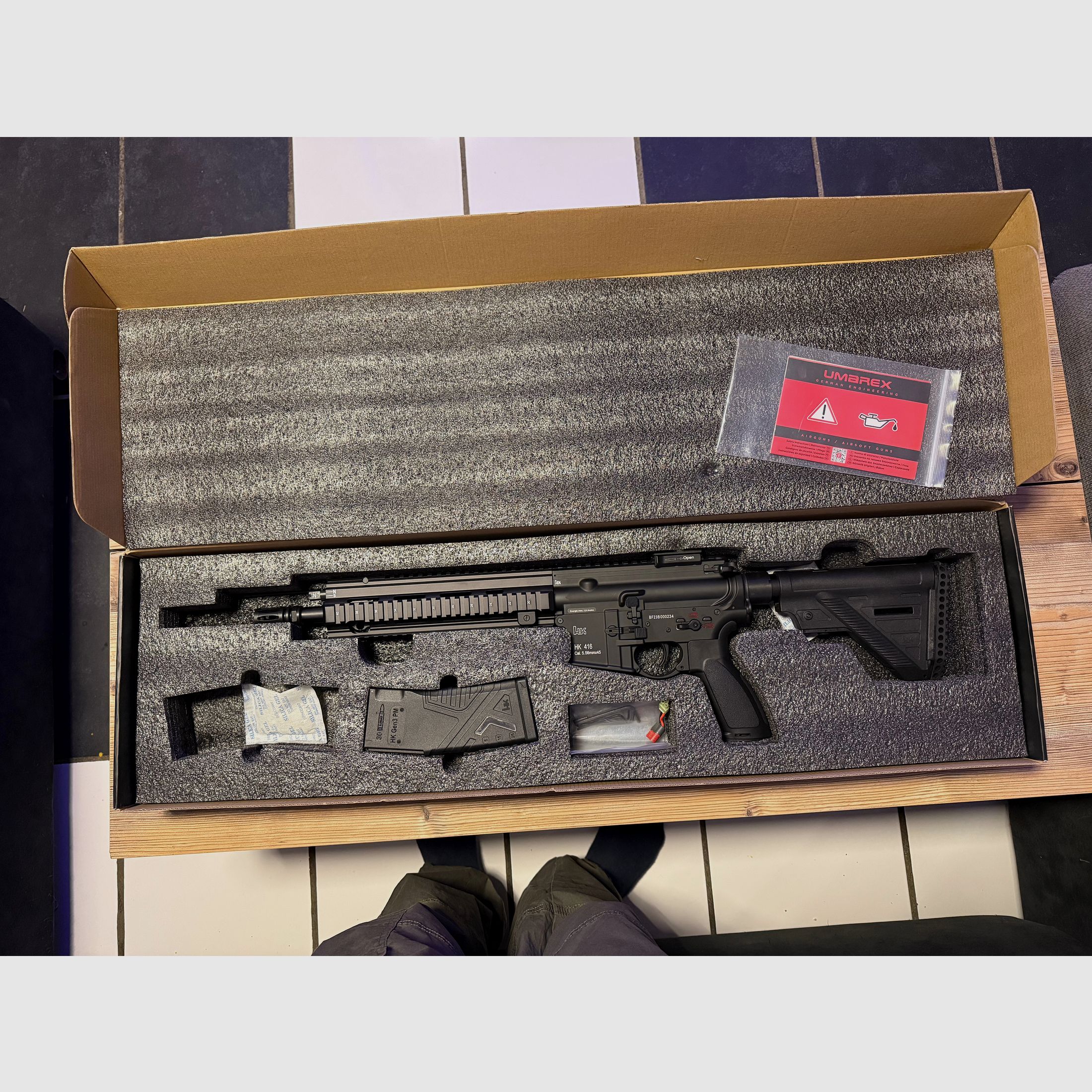 Heckler & Koch HK416 A5 Airsoft Vollmetall MosFet S-AEG 6mm BB schwarz
