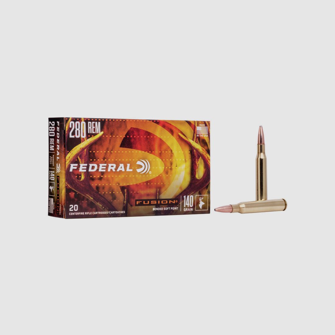 Federal Fusion .280 Rem. 140GR SP 20 Patronen