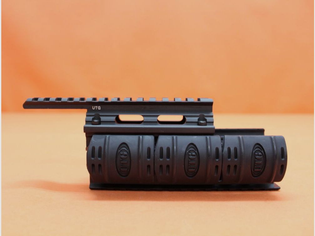 UTG - Leapers Kalashnikov AKM: 4-Rail-System/-Handschutz UTG (MNT-HG478SA) Alu schwarz inkl. Railprotektoren