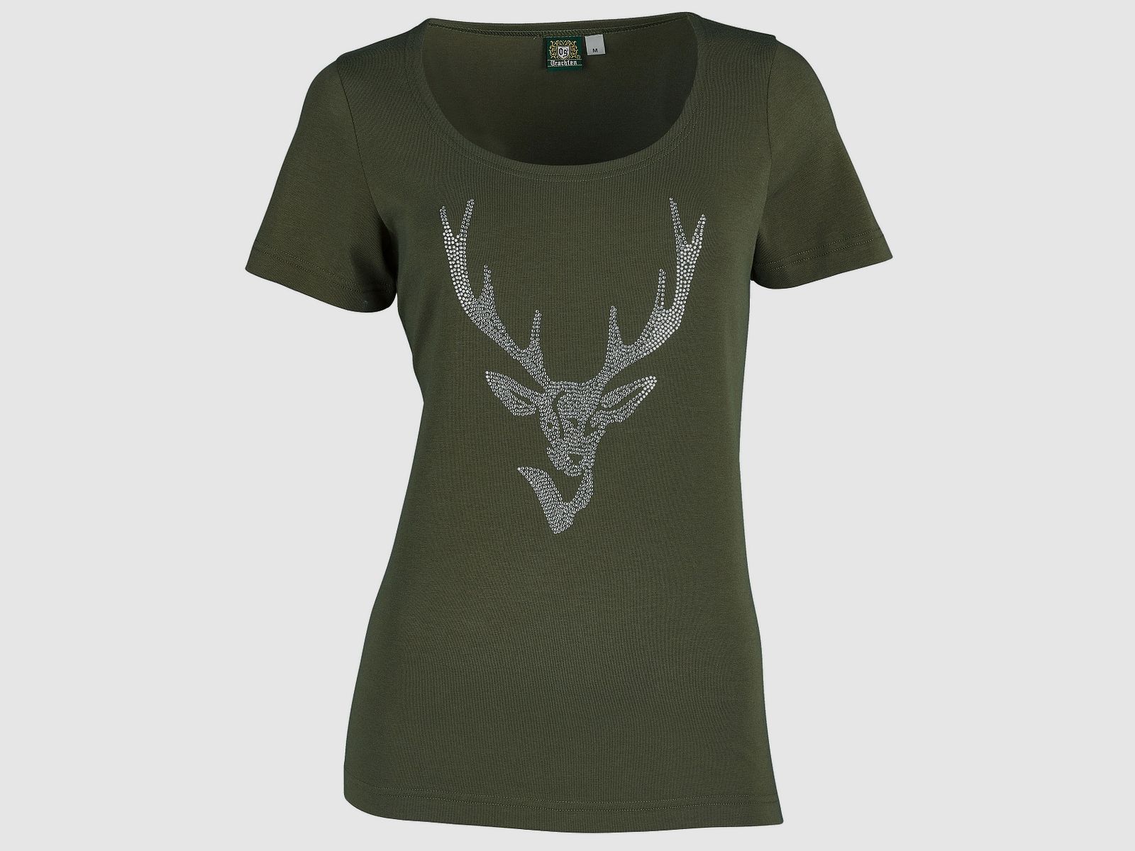 OS-Trachten T-shirt da donna con strass