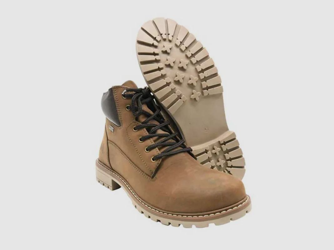 Bruine Waterdichte Leren Gras Schoenen, afbeelding 12 van 15
