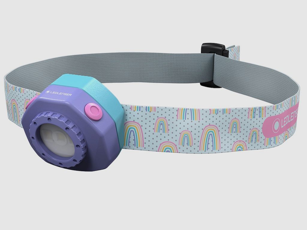 Ledlenser 502536 Lampada frontale per bambini KIDLED4R viola 40 Lumen
