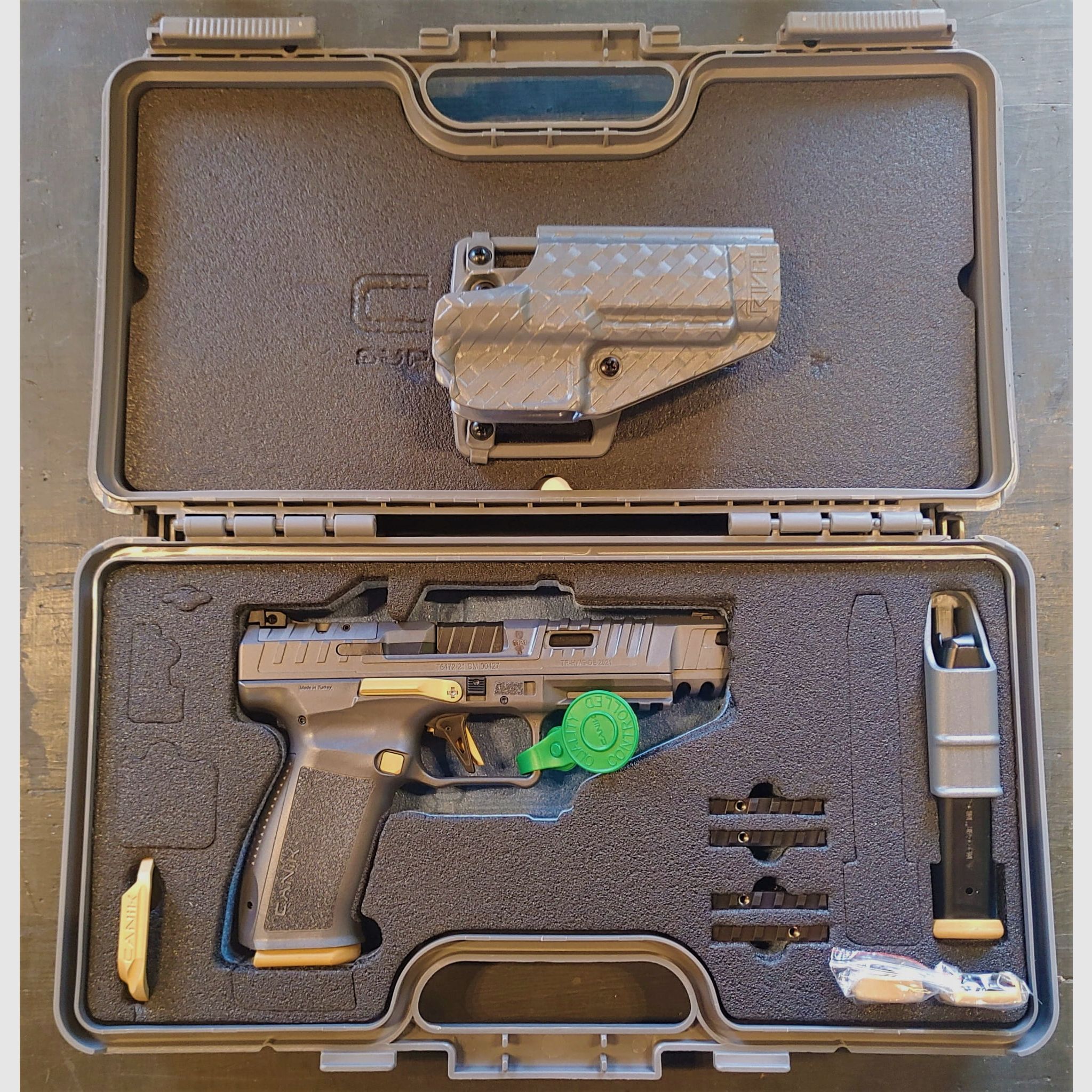 Pistola CANIK SFX RIVAL GRAY cal. 9x19mm, cañón 127mm/5", imagen 4 de 9