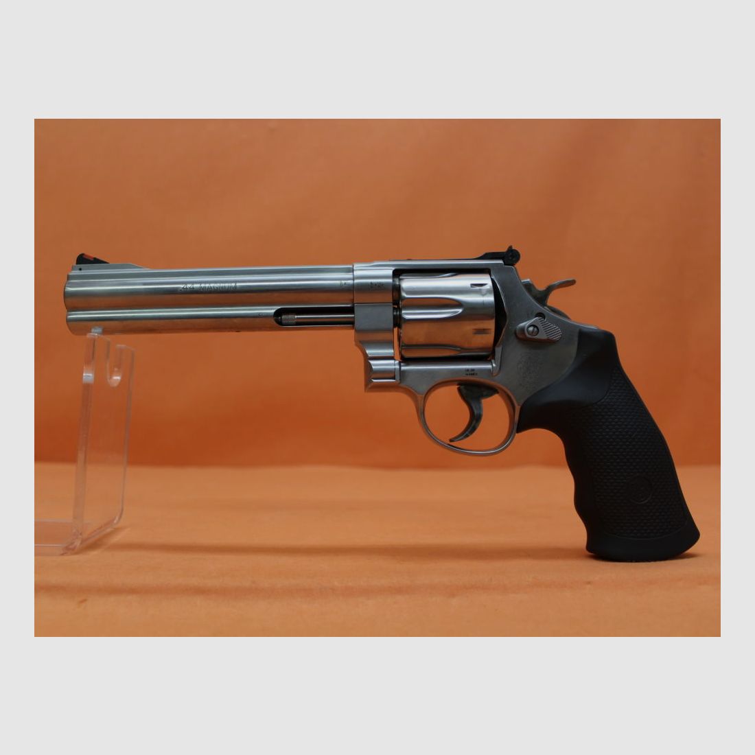 Smith&Wesson, S&W Revolver .44RemMagnum Smith&Wesson/ S&W629-6 Clasic Stainless 6,5" Lauf/Mikrometervisier/Gummigriff