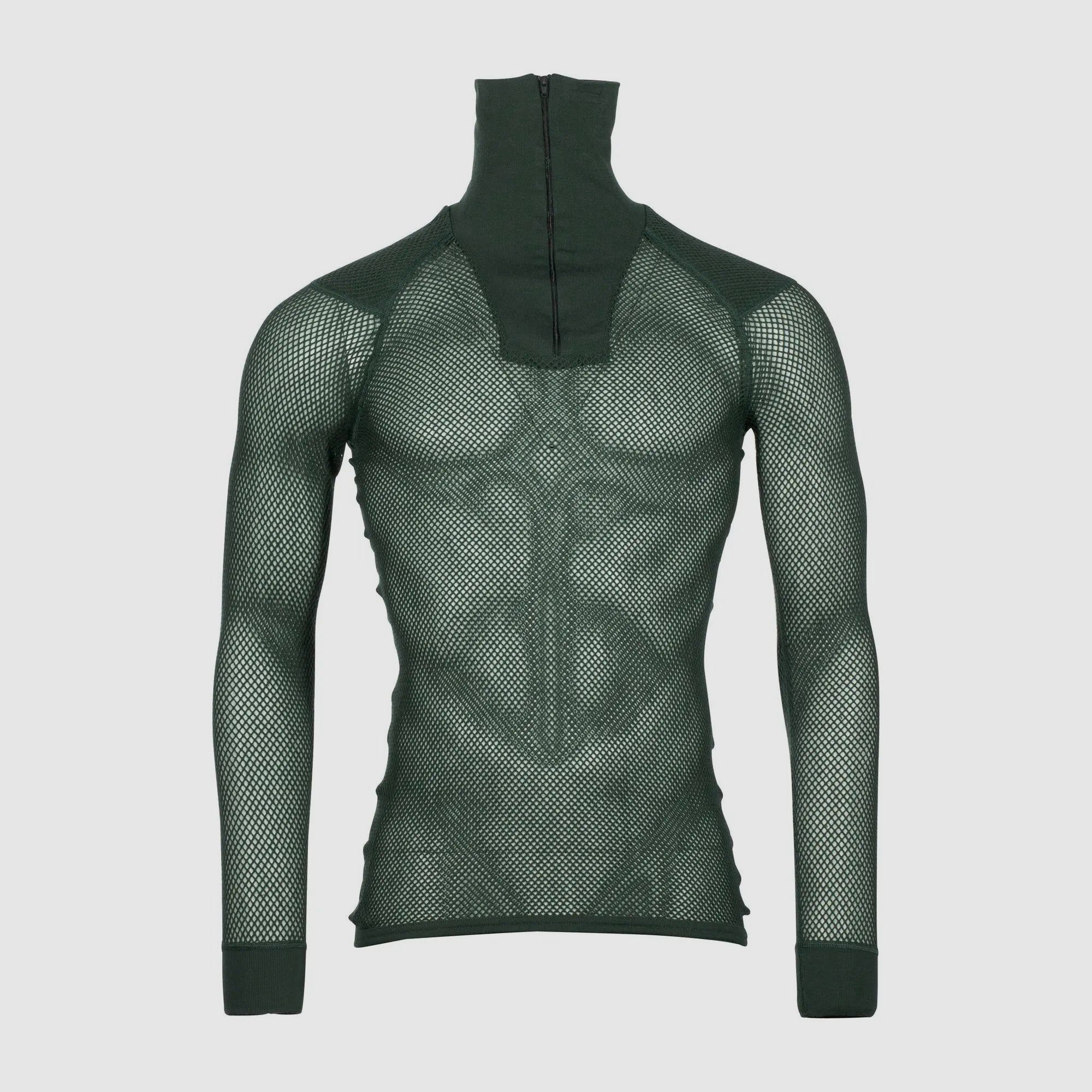 Brynje Brynje Shirt Super Thermo Zip Polo grün