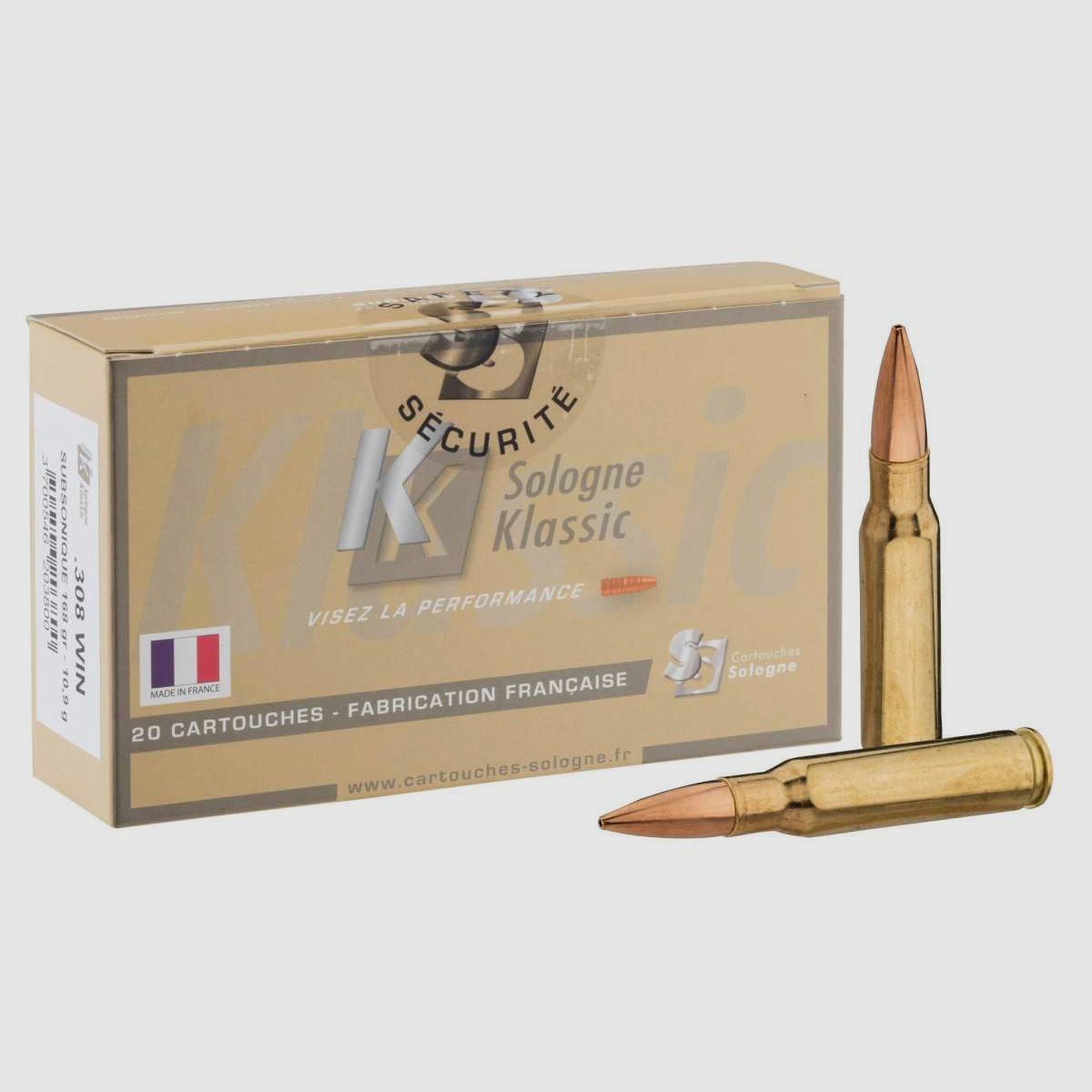 Sologne .308 Win Nosler Ballistic Tip 180 gr / 12 g - Sologne .308 Win Ballistic Tip 180 gr / 12 g, imagen 2 de 4