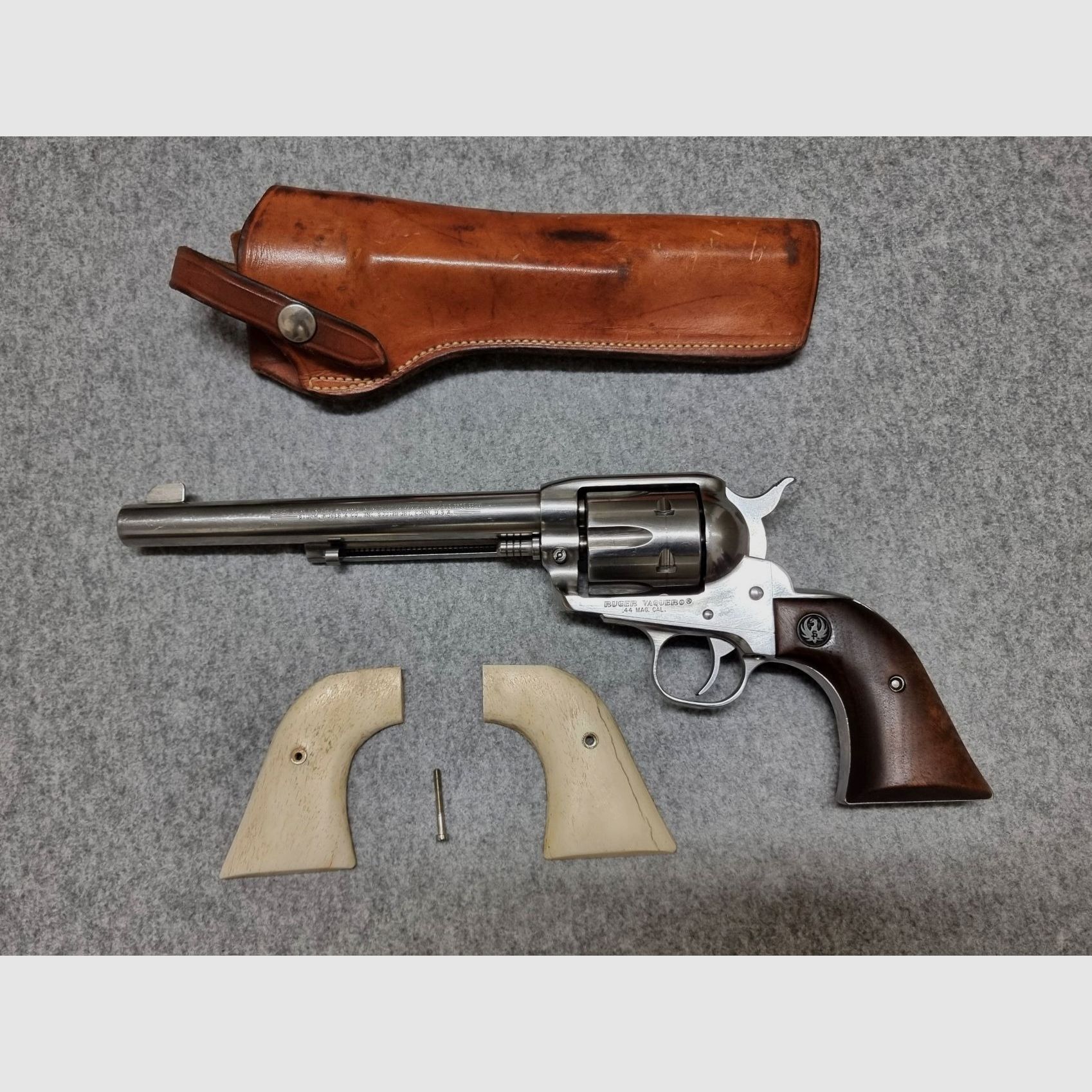 Ruger Vaquero / Blackhawk Poignées en os de girafe - Revolver - Pièce unique - Fait main