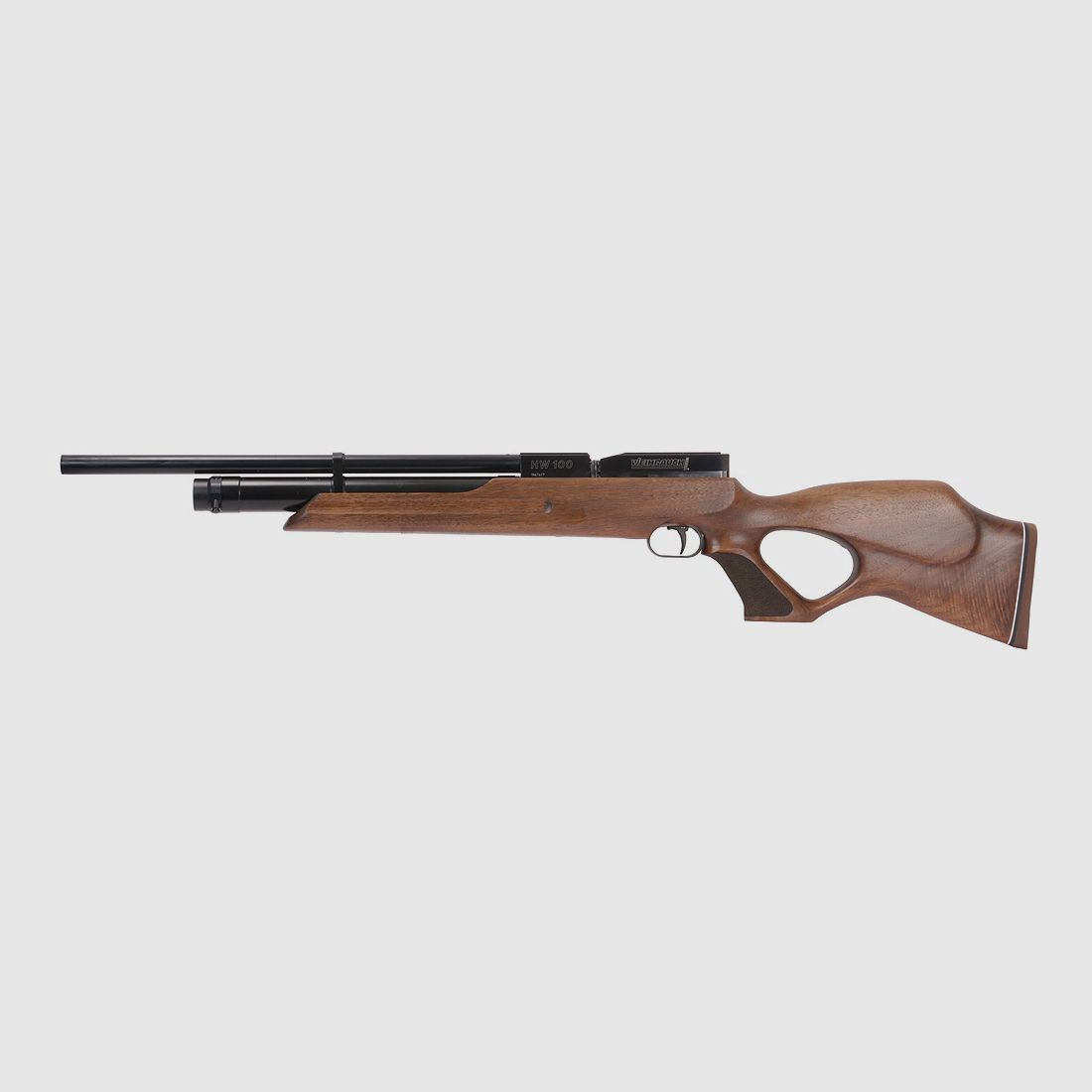 Pressluftgewehr Weihrauch HW 100 T F.S.B., Lochschaft, Laufmantel, Kaliber 5,5 mm (P18)