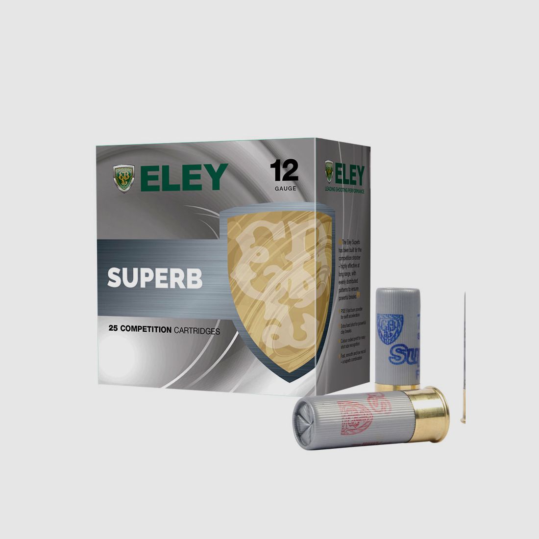Eley Superb .12/70 28g #7 (2,4mm) 25 cartuchos