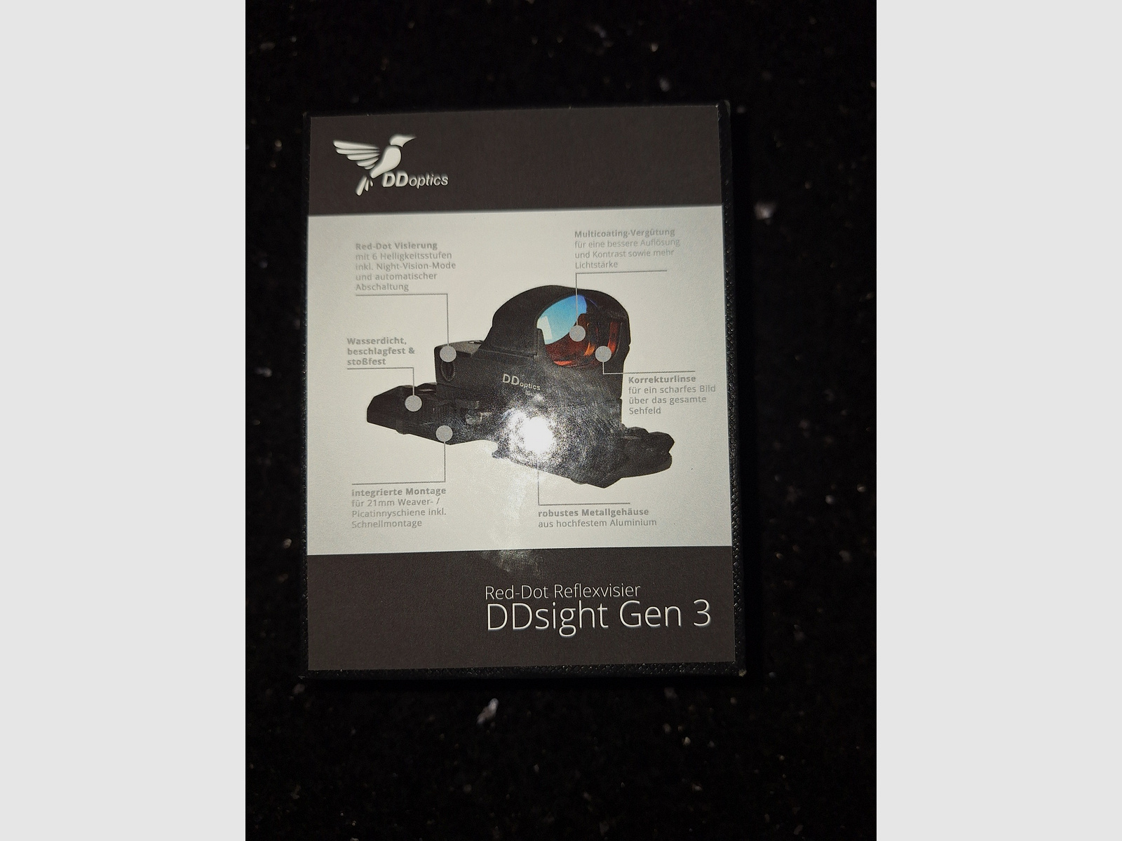 DDoptics DDsight Gen3 red dot sight