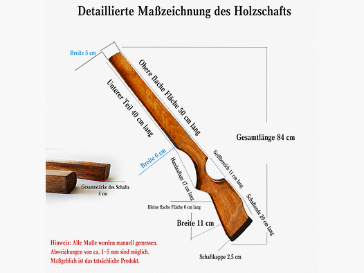 Rifle stock, wooden stock beech wood