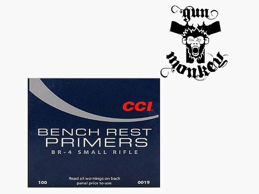 CCI kleine Gewehrzündhütchen Benchrest BR4 (1 Packung = 100 Stück)