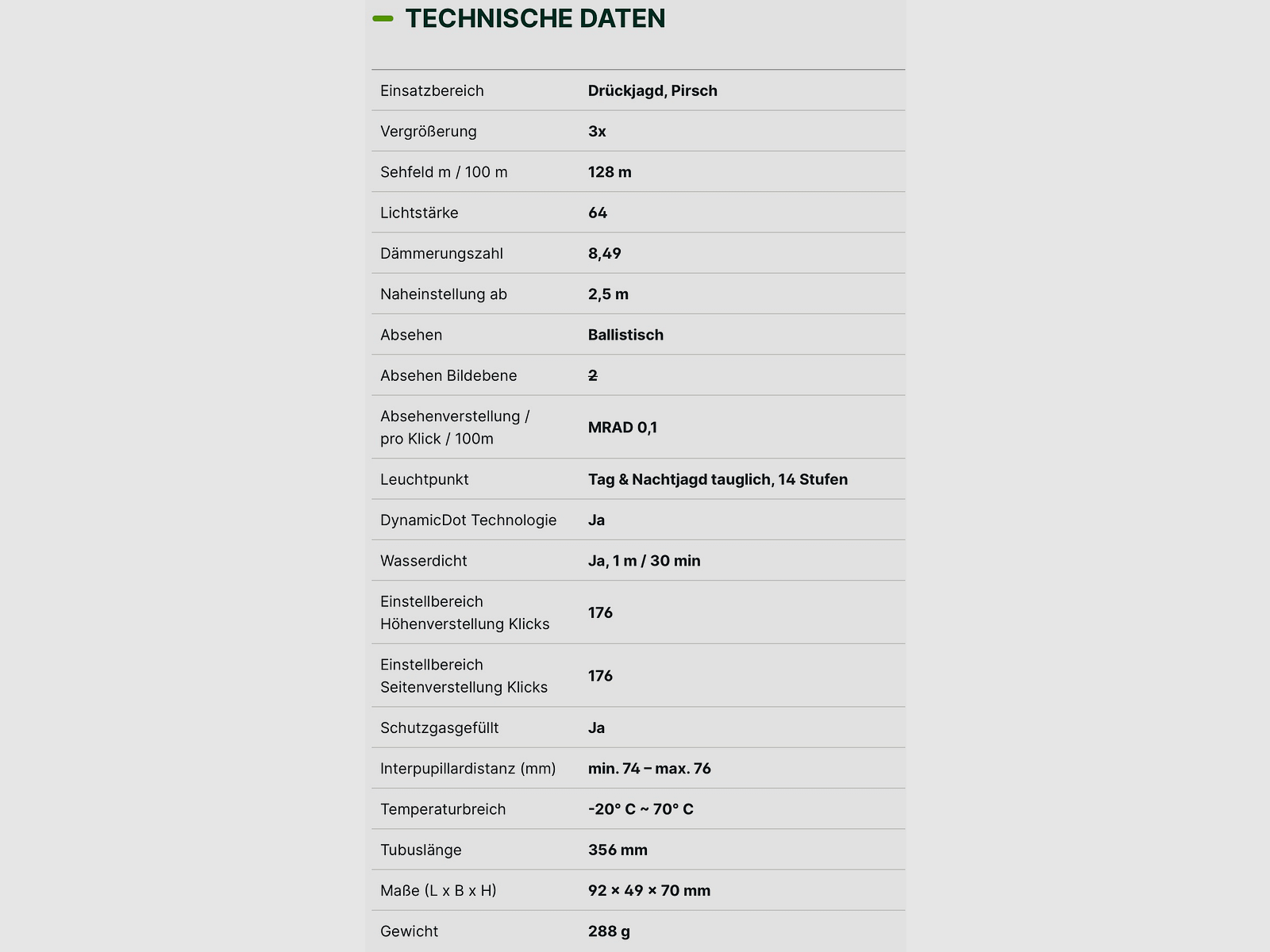 ALPEN OPTICS ALP71325LT Viseur point rouge Nevada LT Prisme 3x24 avec point rouge, 3 MOA