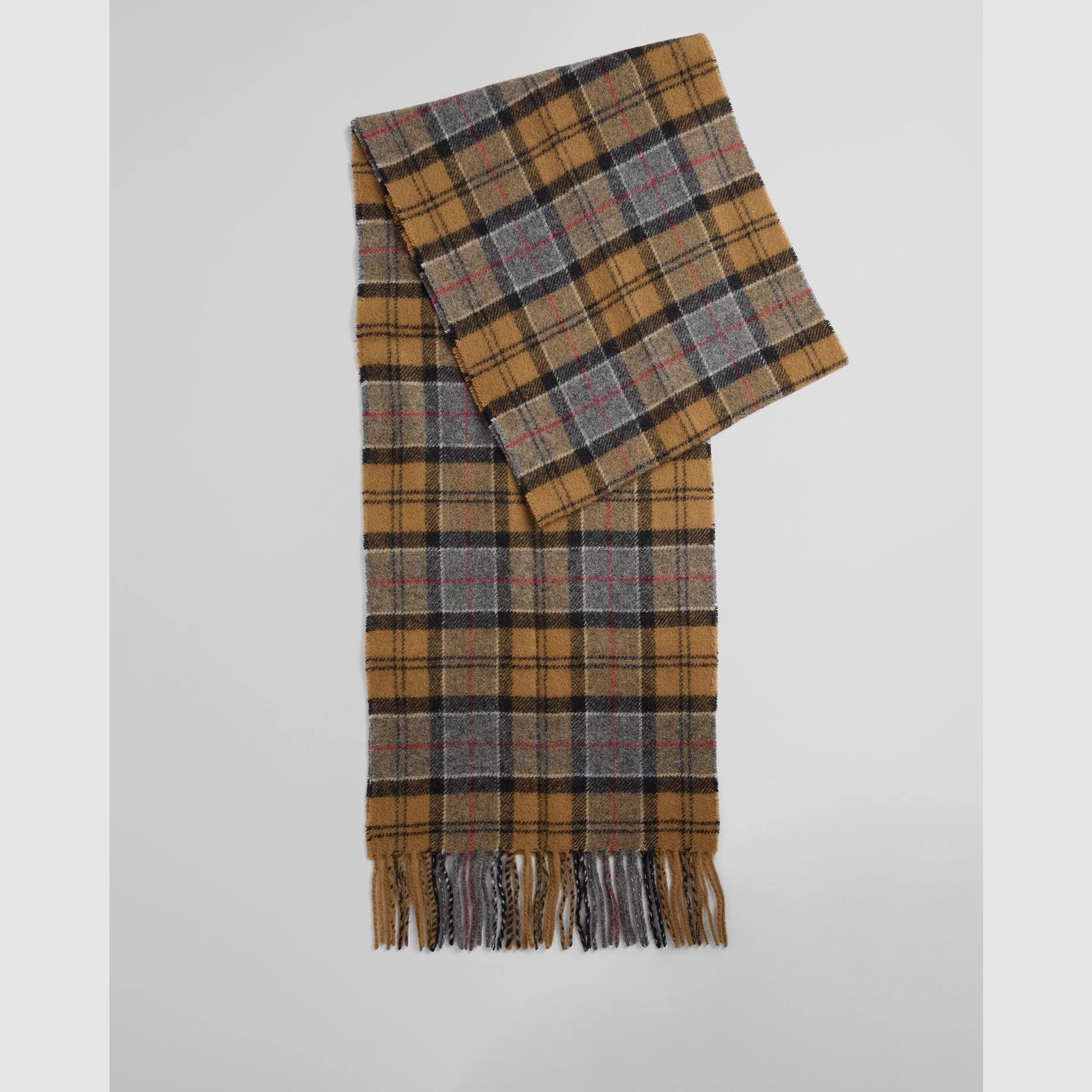 Barbour Lambswool Scarf Dark Dress Tartan