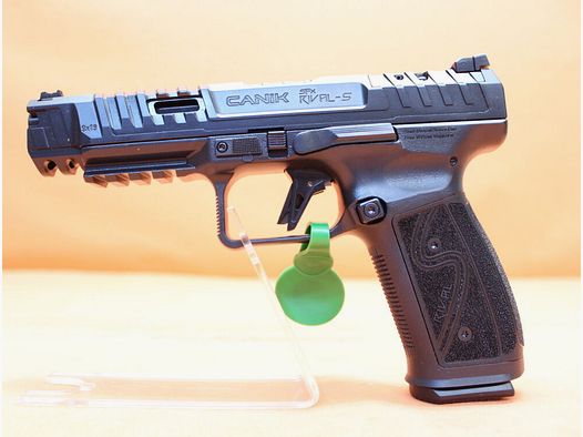 CANIK Ha.Pistolet 9mmLuger CANIK TP9 SFx RIVAL-S Noir 127mm Canon, Glissière Optic-Ready pour Red Dot Sight