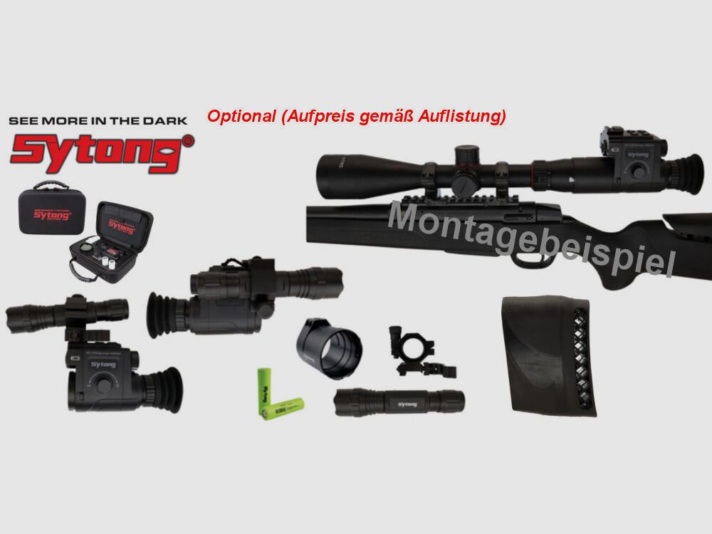 Bergara B14 B&H Prohunter Flex LINKS Lochschaft ZF Hawke 3-12x56 fertig montiert / Optional: Brenner Schalldämpfer