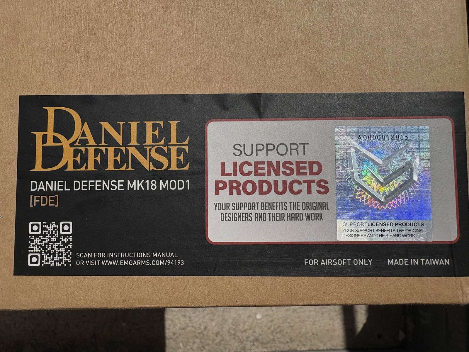GHK x Colt/Daniel Defense M4 MK. 18 Mod. 1 GBBR inkl. 5  M4 Gas Magazin (Gen.2)