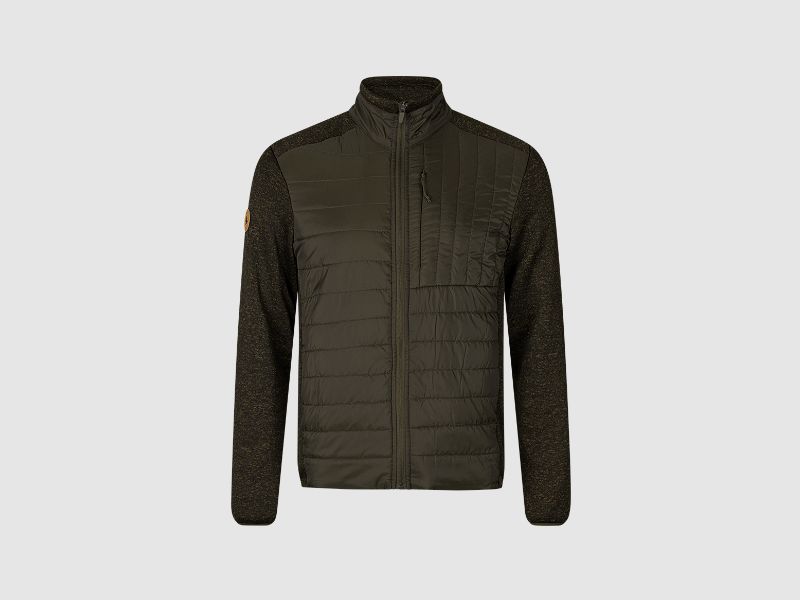 Theo Hybrid Camo Fleece Gilet Pine Green/InVis Green M