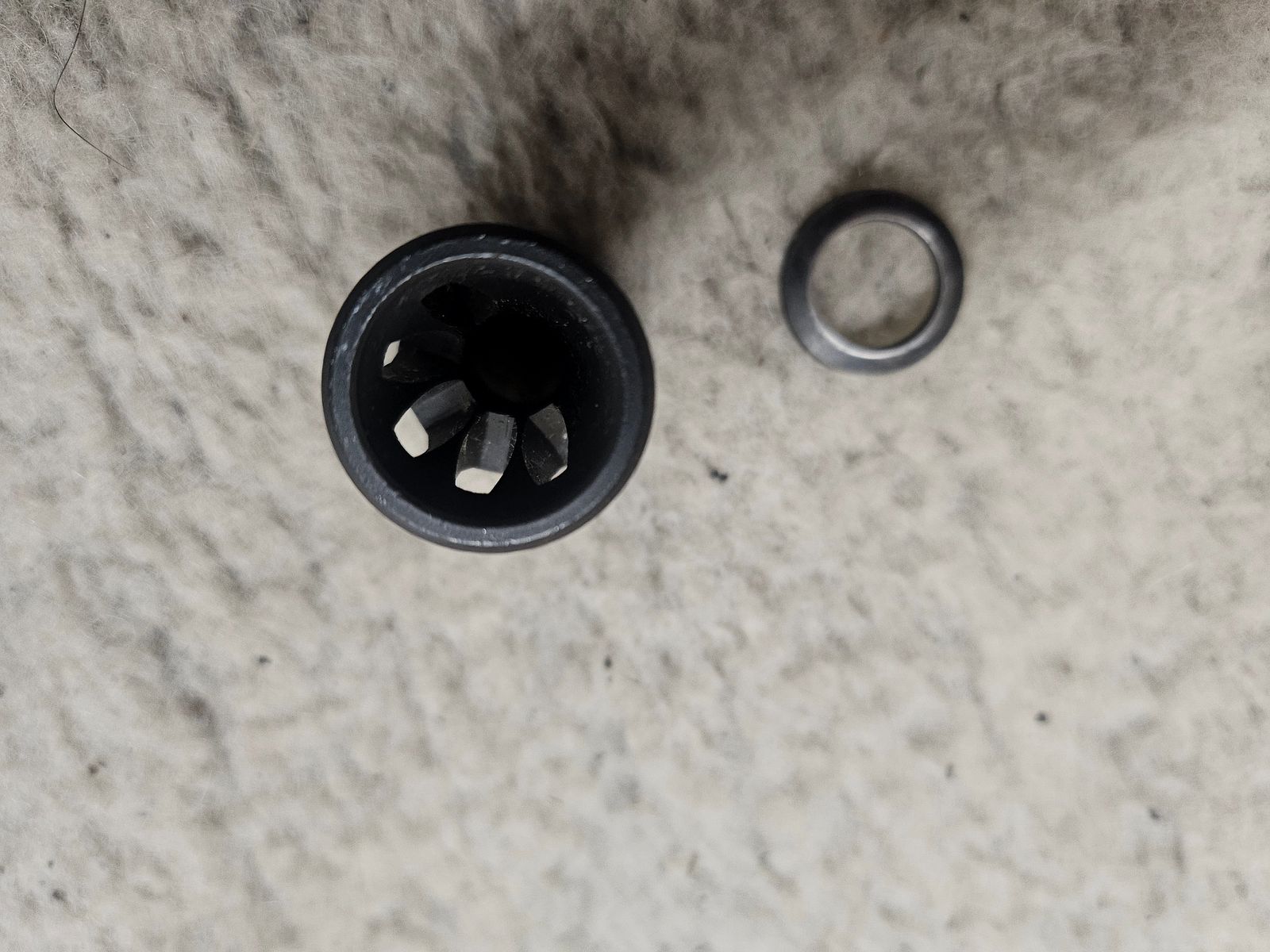 Supresor de fuego de boca 1/2 x28 M4 AR15 M16 Birdcage con CrushWasher