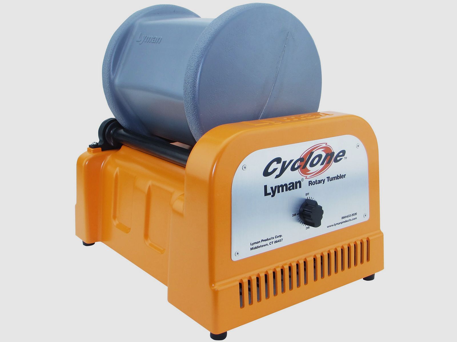 Set de tumblers rotatifs Lyman Cyclone avec 2 kg de broches en acier 230V