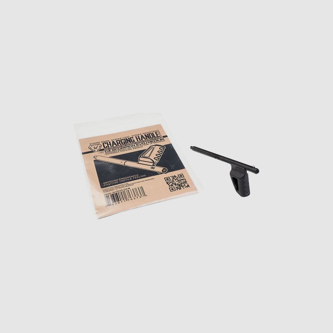 STRIKE INDUSTRIES CZ SCORPION EVO Charging Handle Medium Black, image 1 of 4