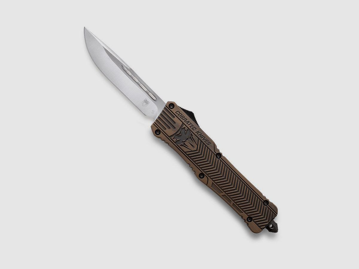 CobraTec Large CTK-1 Bronze Distressed Drop OTF Veermes, afbeelding 2 van 8