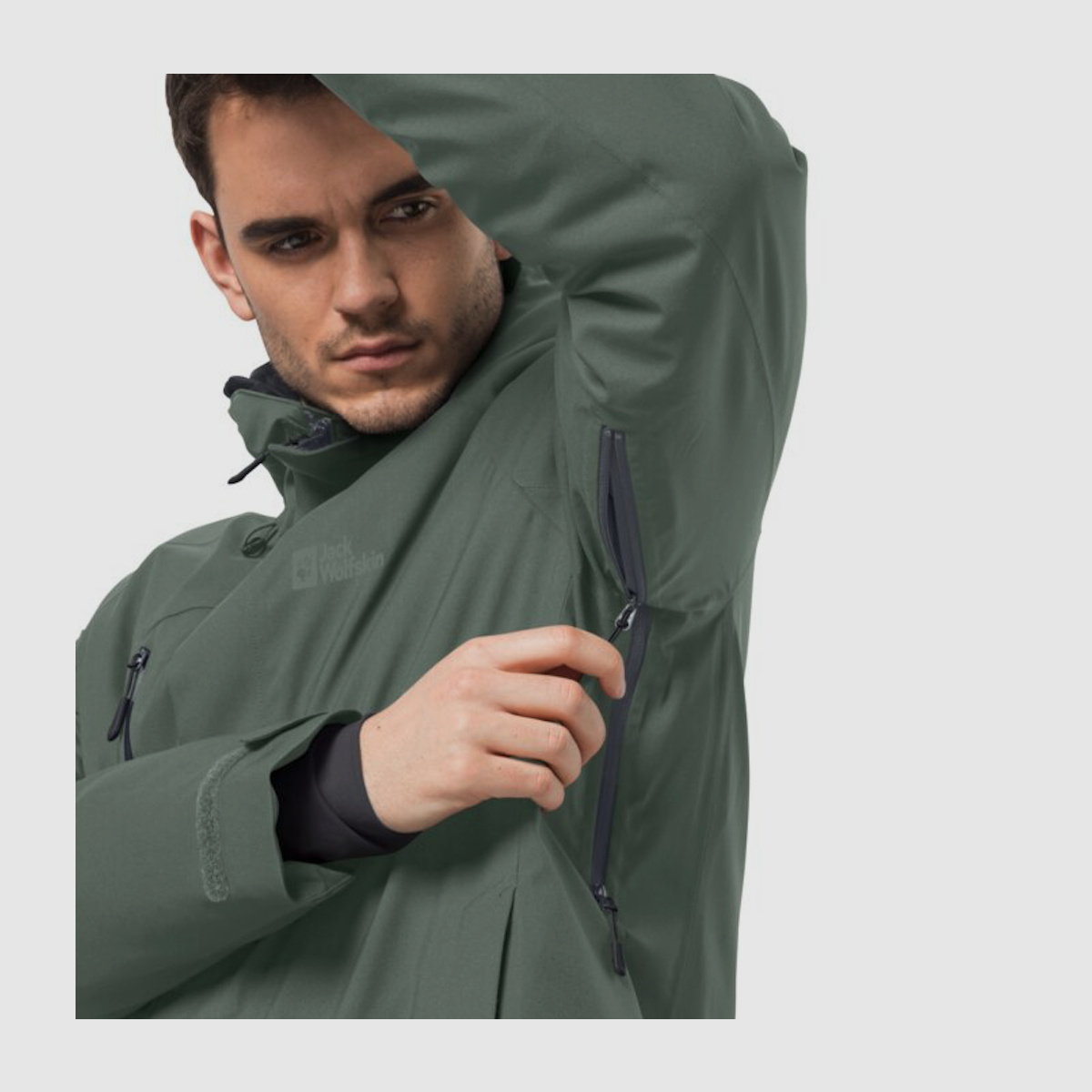 JACK WOLFSKIN Troposphere Ins Jkt M Hedge Green