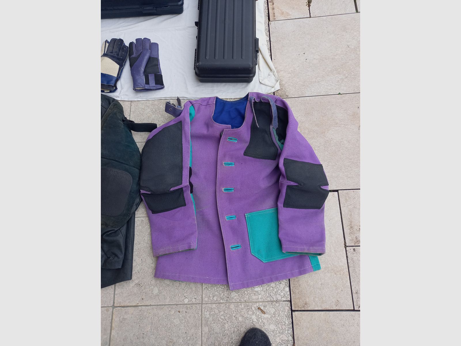 Schießjacke Schießhandschuh Tasche Koffer für Luftgewehr Luftgewehre