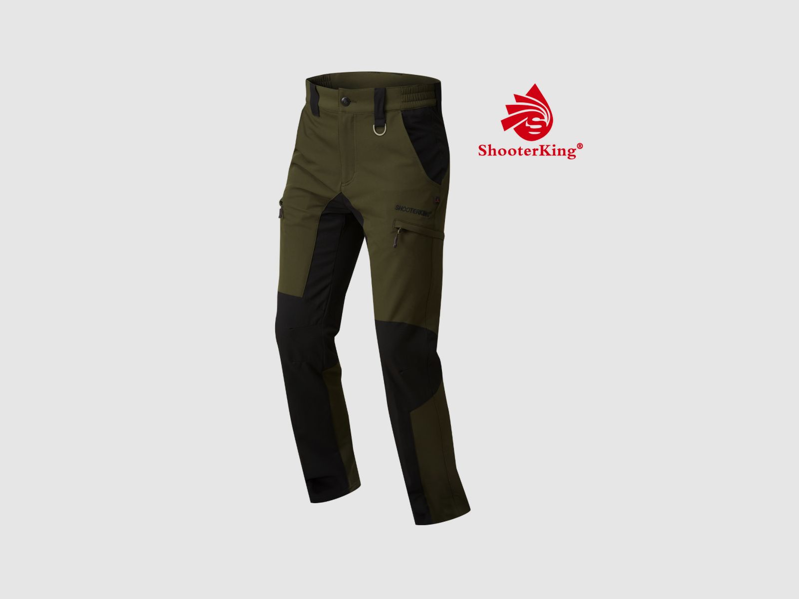 SHOOTERKING Stretchhose Olive Schwarz