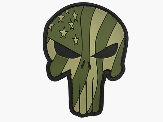 ASMC ASMC 3D Patch Punisher Waving US Flag