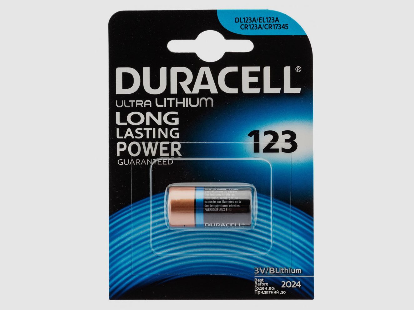 Lithiumbatterij CR123 3 volt - Duracell, afbeelding 3 van 3