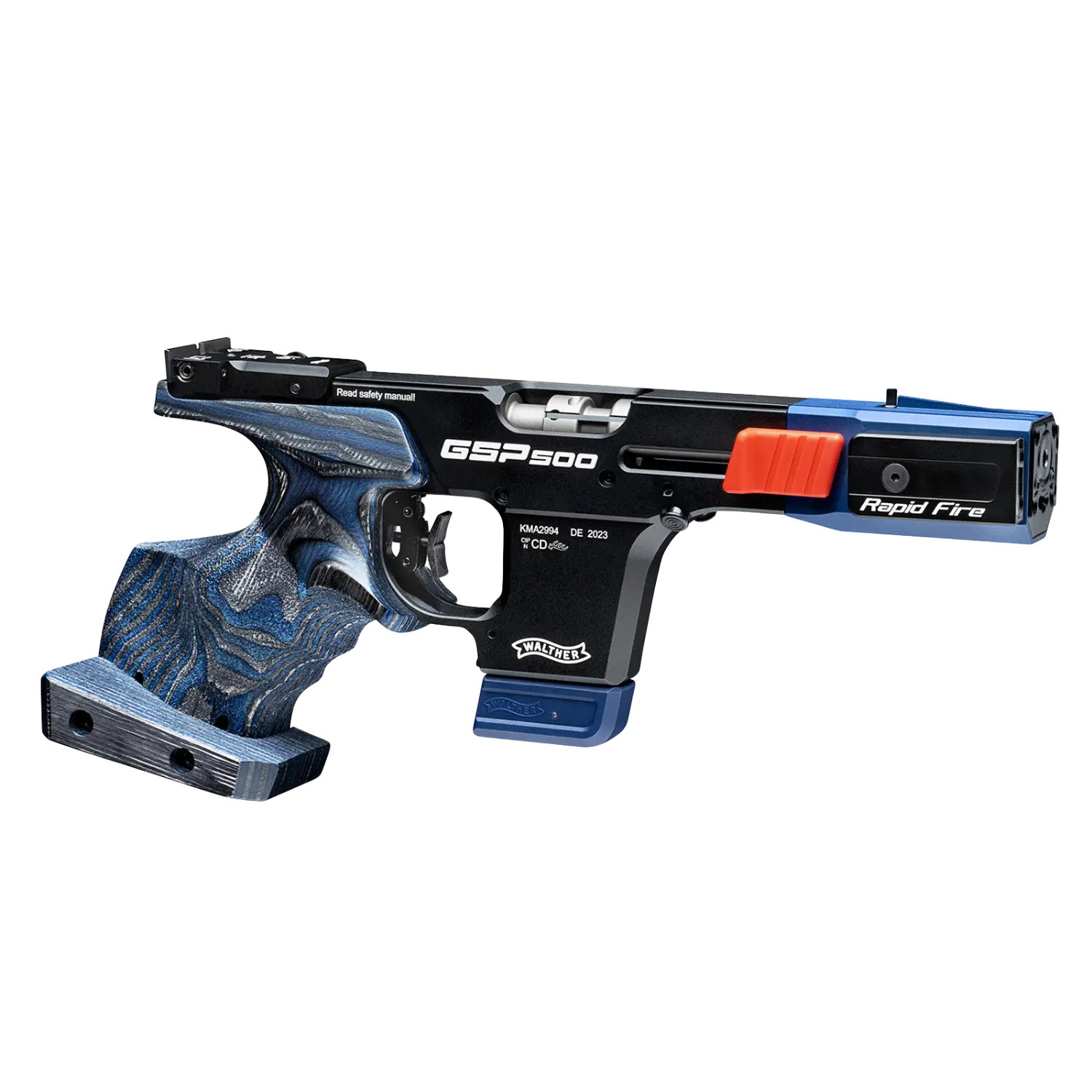 Walther GSP500 Rapid Fire cal. .22lr taille L pour droitier