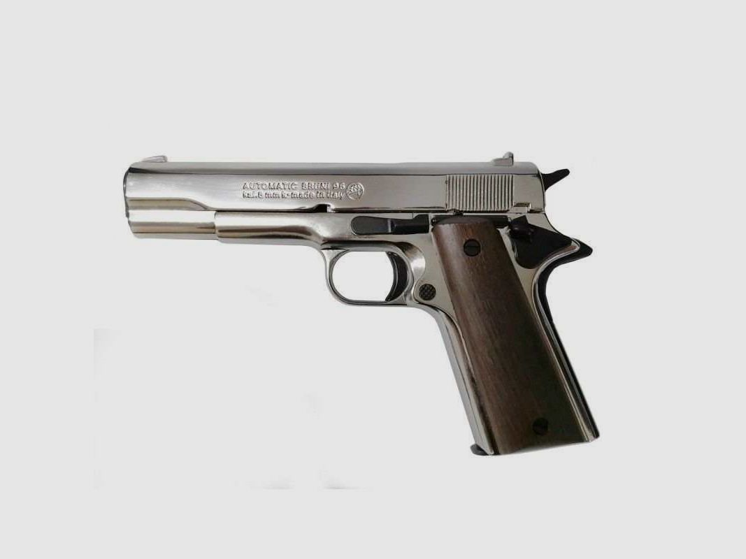 Bruni Pistola Colt 96 Nickel cal.8 mm a salve, immagine 1 di 2