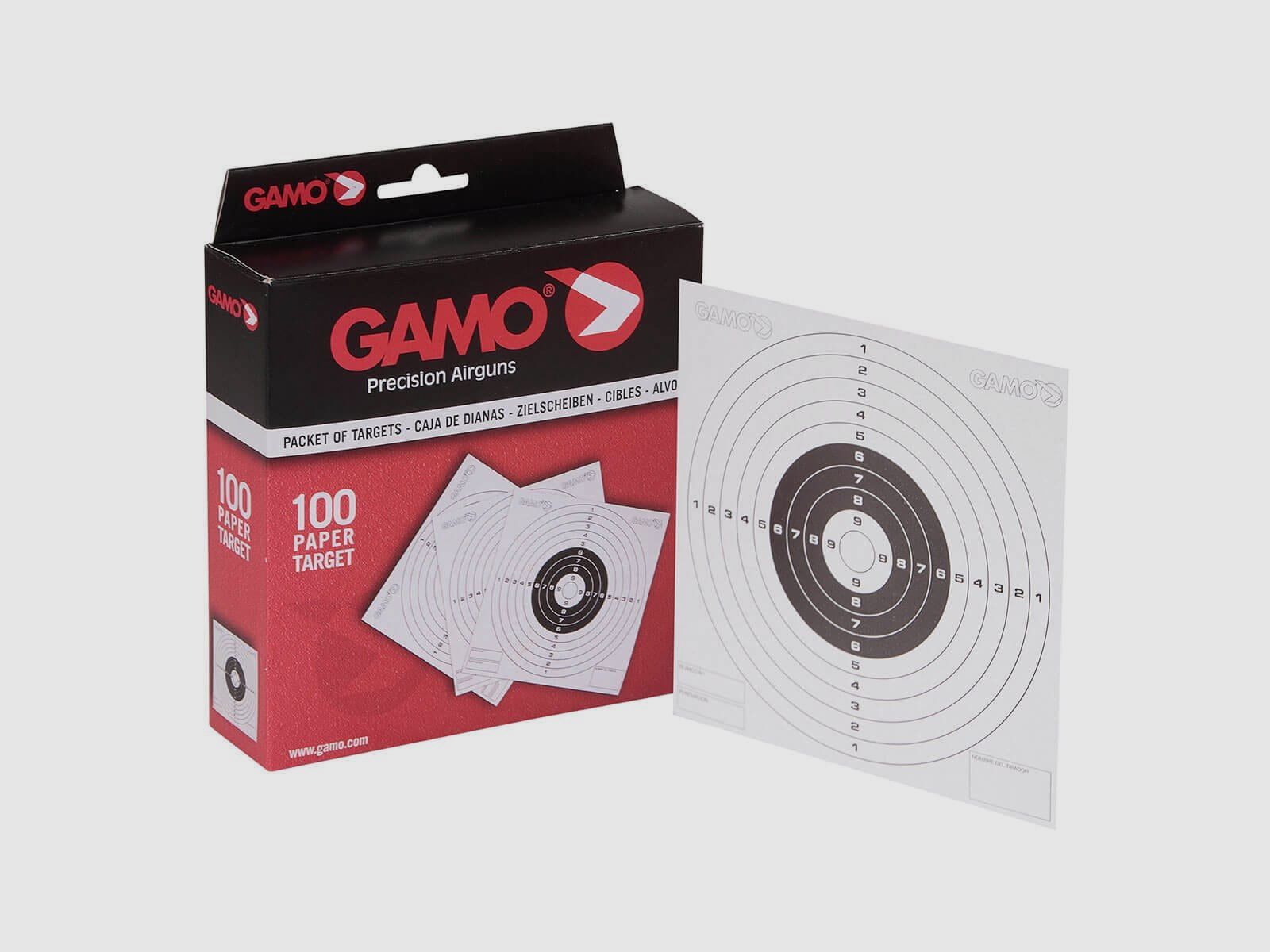 Kiste mit 100 Zielscheiben Gamo