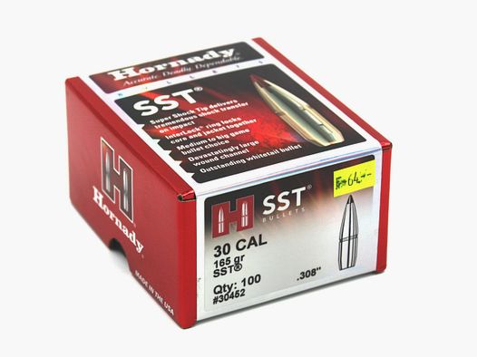 Projectiles de fusil, Hornady .308 SST, 165gr, 100 pcs, .308 Win.