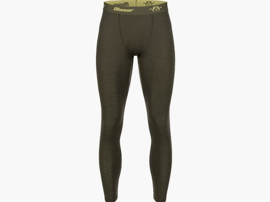 Blaser Merino Base Layer Tights Jonar, dark bown