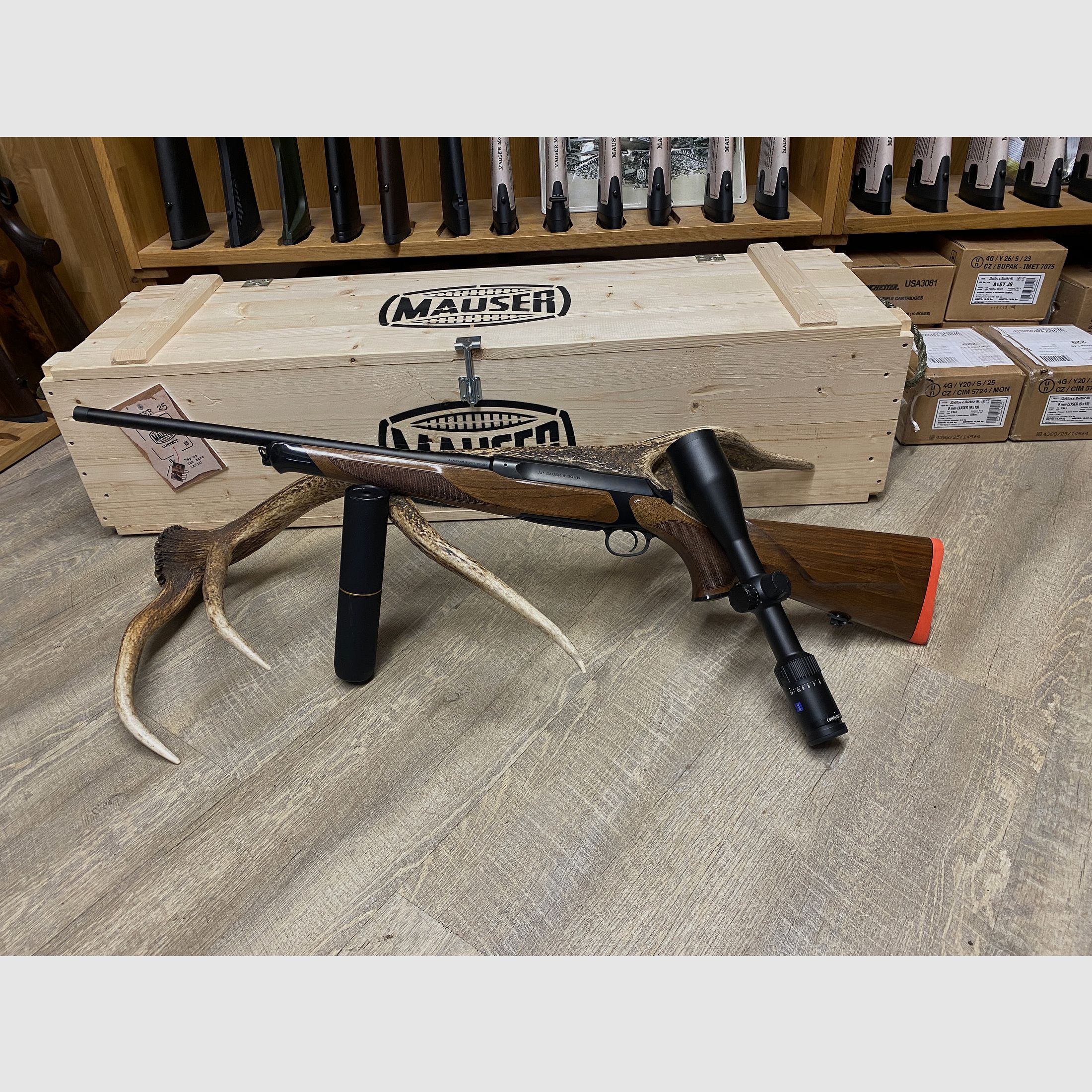 Sauer 505 Ergo Lux, mit Zeiss Conquest V4 3-12x56