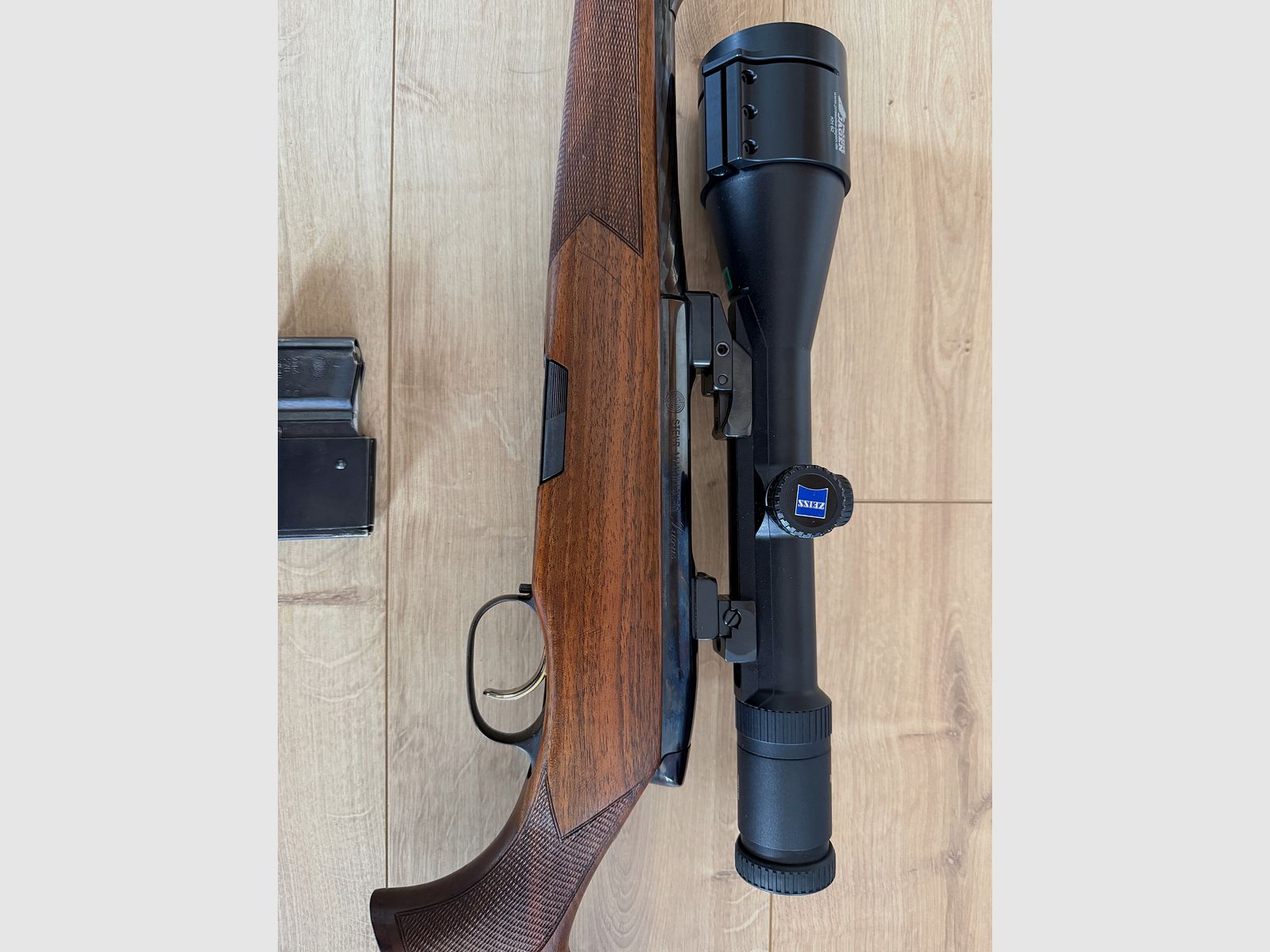 Steyr Mannlicher Luxus Cal. .30-06 Spr. Zeiss Diavari ZM 3-12x56 T* montaggio girevole ripetitore